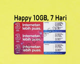Voucher Tri Happy 10 GB 7 Hari Jatim-Jateng NEW total (12GB)