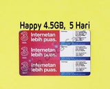 Voucher Tri Happy 4.5 GB 5 Hari Jatim-Jateng NEW total (10GB)